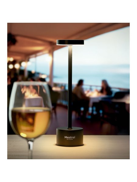 Lampada da tavolo in alluminio Bistro