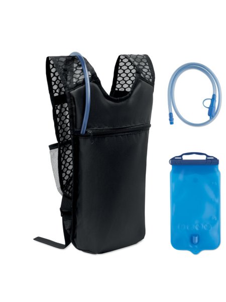 Zaino sportivo idrorepellente con sacca acqua da 1500 ml Confi