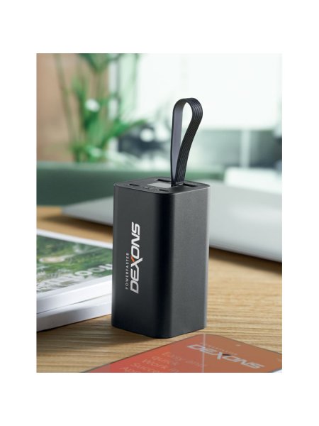 Powerbank in alluminio riciclato da 20000 mAh con ricarica rapida Voima