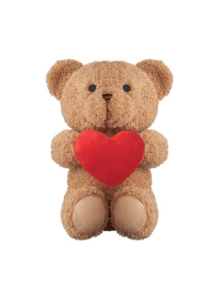 Orsetto di peluche con cuore morbido e decorativo Snuggle
