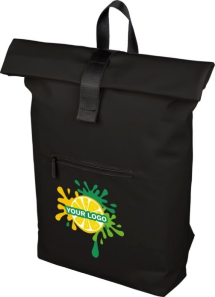Zaino roll-top in PU riciclato 16 pollici 19 L personalizzabile Naiya