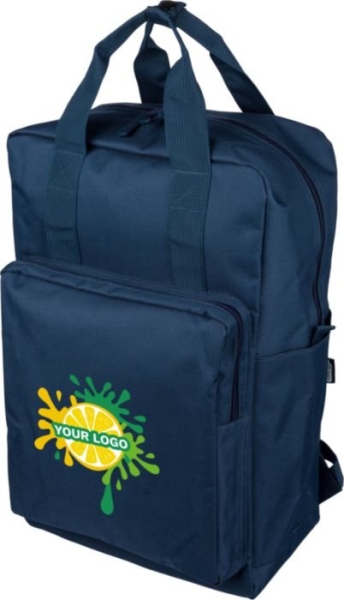 Zaino portacomputer in poliestere 900 D riciclato 16 pollici Amalia