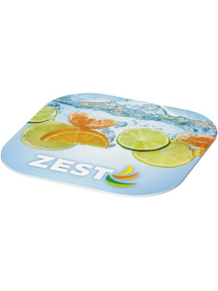 Sottobicchiere personalizzabile full color antiscivolo 0,3 x 9,5 x 9,5 cm Lumin