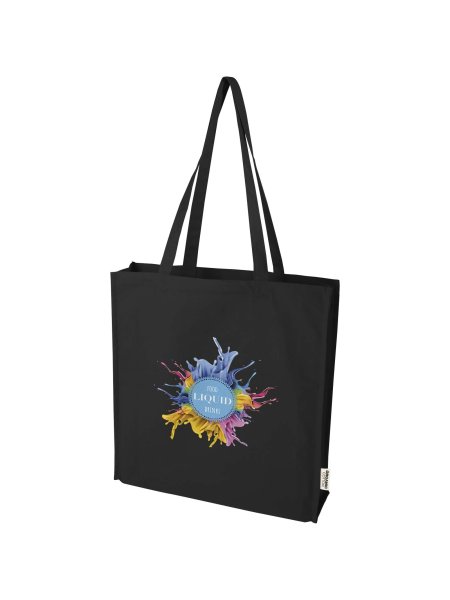 Shopper cotone biologico OCS 180 g/m² 38x42x9 cm Odisha -14L