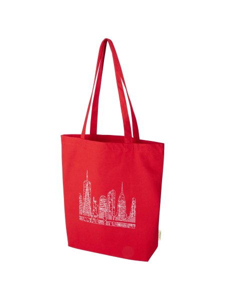 Tote bag in cotone biologico 180 g/m² 11 litri 38 x 42 x 9 cm
