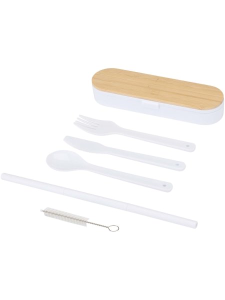 Set di posate con coperchio in bambù Runa