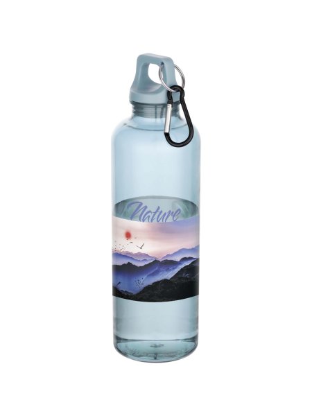 Borraccia in PET riciclato 750 ml con moschettone Oregon