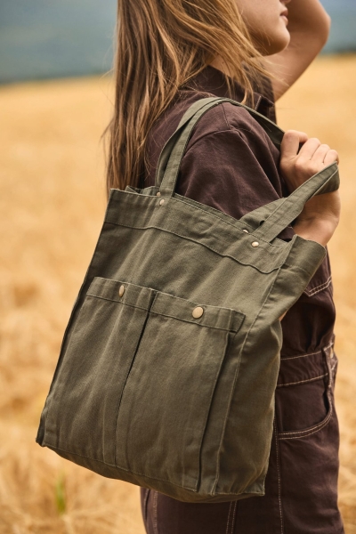 Borsa con doppia tasca frontale 310 g/m² personalizzabile Ki-Mood