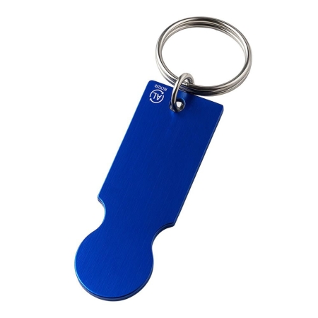 Portachiavi con gettone carrello spesa in alluminio personalizzabile Clean Pop