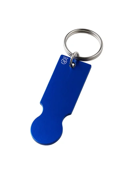 Portachiavi con gettone carrello spesa in alluminio personalizzabile Clean Pop