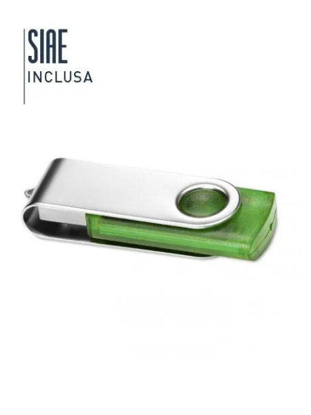 Chiavetta USB 3.0 con involucro trasparente da 8 a 64GB