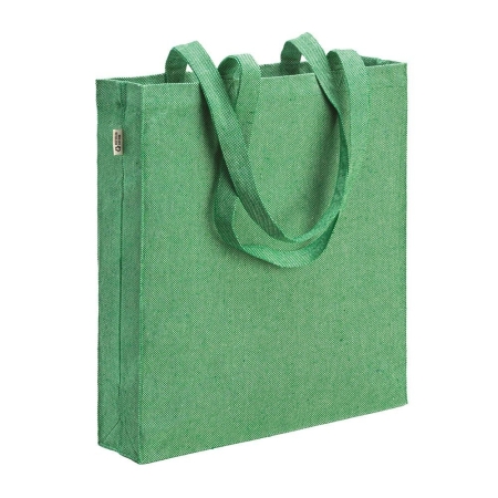 Shopper in coto riciclato effetto melange personalizzabile Monterosso 300