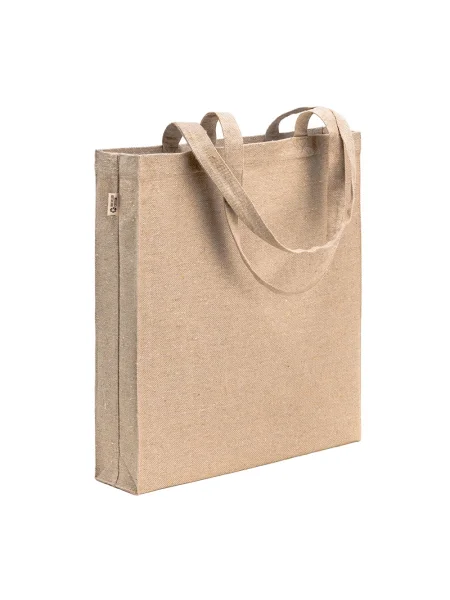 Shopper in coto riciclato effetto melange personalizzabile Monterosso 300