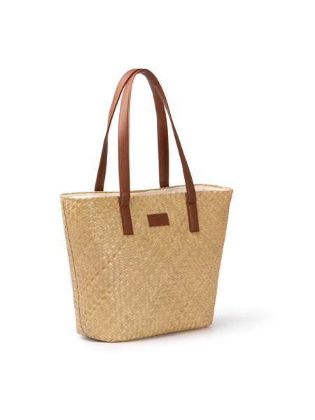 Borsa mare in paglia personalizzabile Miyako