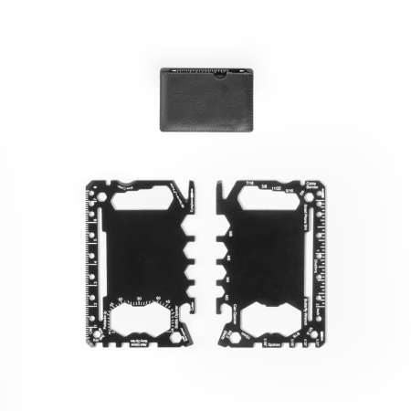 Carta multitool in acciaio inox con 20 funzioni PEEBLES