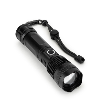 Torcia ricaricabile LED 500 lumen in alluminio riciclato YVIAN