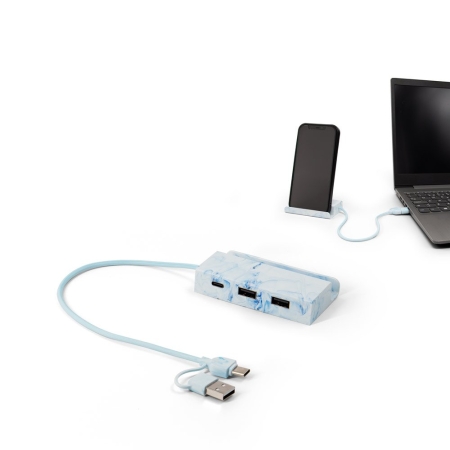 Hub USB supporto smartphone con USB-C e 2 porte USB-A BERNERS HUB