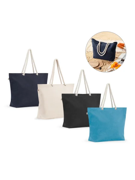 Borsa mare in cotone riciclato 220 g/m²  55 x 39 x 15 cm ATHENS