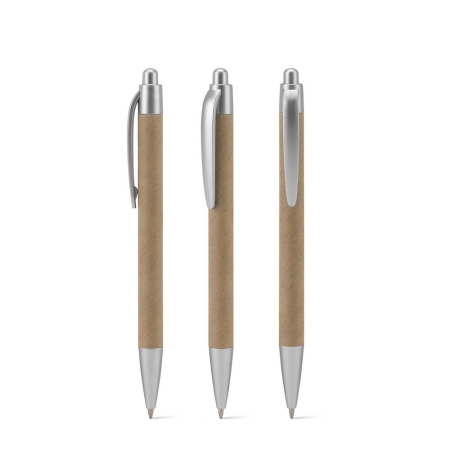 Penna a sfera realizzata al 100% con carta riciclata e ABS riciclato KYRA