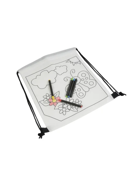 Sacca in TNT da colorare personalizzabile Art Backpack 25 x 30 cm