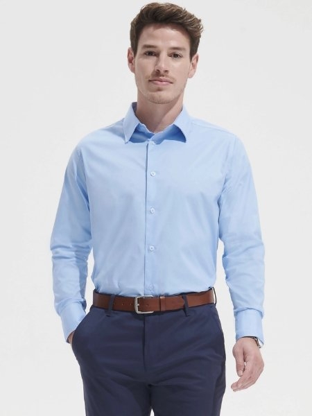 Camicia da uomo personalizzata Sol's Brighton