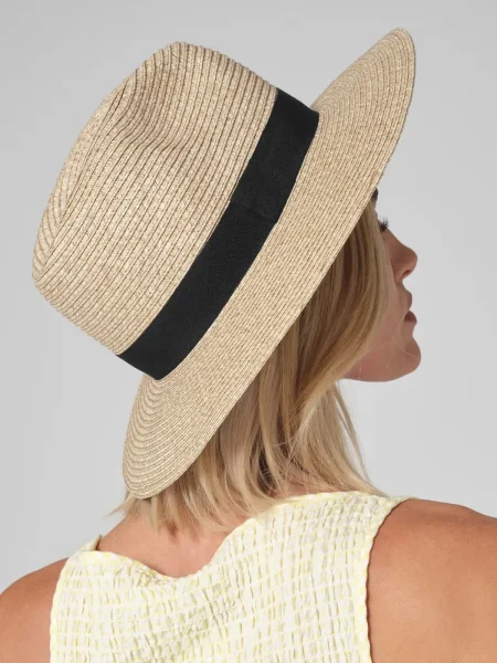 Cappello fedora personalizzabile Beechfield Straw Fedora