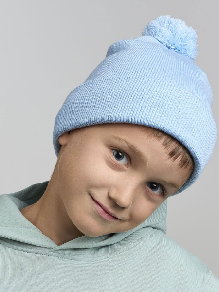 Cappellino con pon pon bambino personalizzabile AtlantisKid Wind-S with Pom Pom