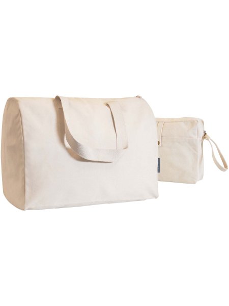 Borsa da viaggio e pochette in cotone biologico 360 g/m² Citizen Green Combio