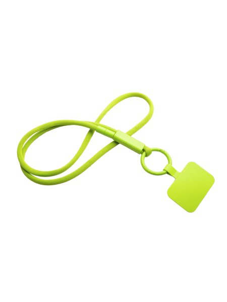 Lanyard con supporto per telefono e tubetto in plastica riciclata Tubyard