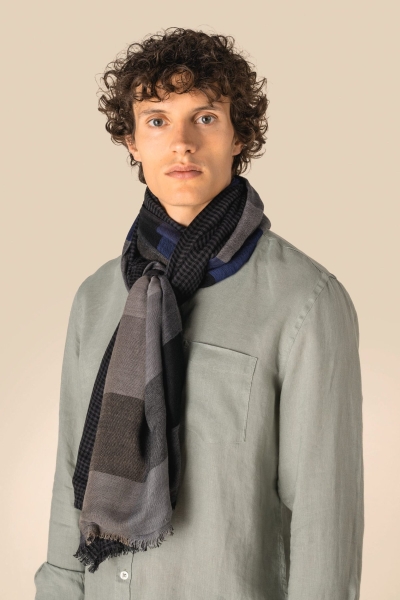 Sciarpa unisex double face a quadri doppio stile 80 g/m² personalizzabile Spasso