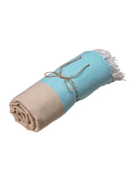 Telo mare in cotone riciclato 180 g/m² personalizzabile 90 x 170 cm