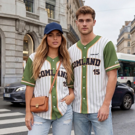 Maglia da baseball personalizzabile unisex a sublimazione 220 gsm