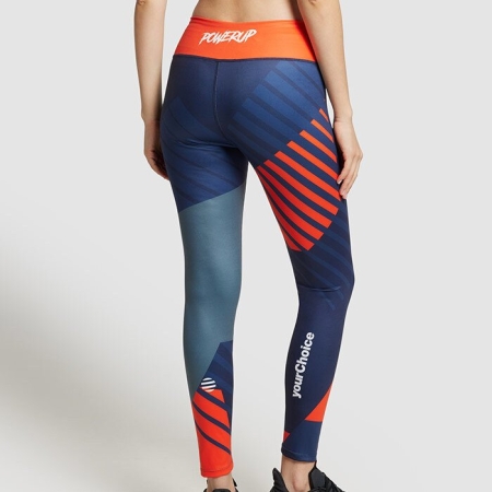 Leggings lunghi personalizzabili sublimati 200 g/m²