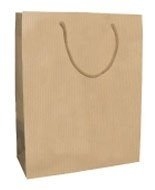 Buste di carta natural sealing maniglia in corda - 42 x 37 x 13 cm
