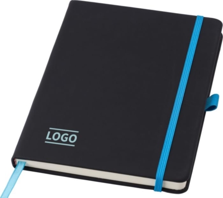 Taccuino PU riciclato A5 con 96 pagine e elastico colorato Charlene