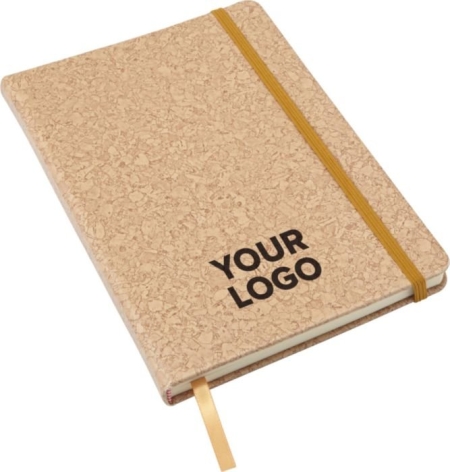 Taccuino PU sughero A5 con 96 pagine a righe e segnalibro Violet