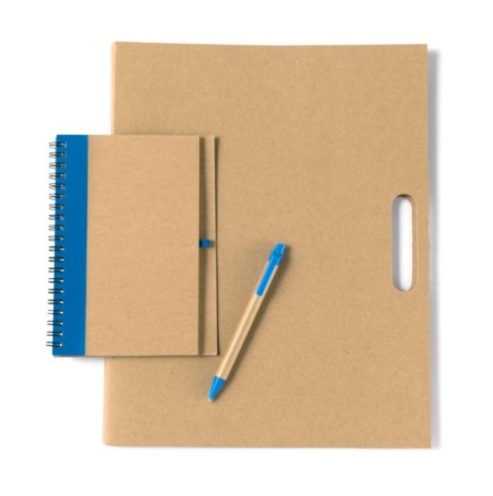 Cartella portadocumenti con memo stick block notes e penna Charlie
