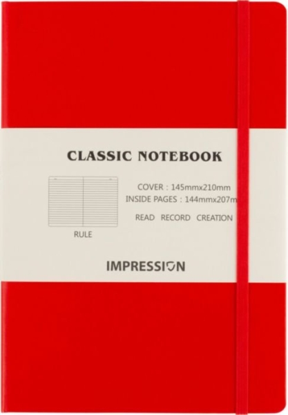 Taccuino PVC colorato A5 con elastico e segnalibro Chanelle