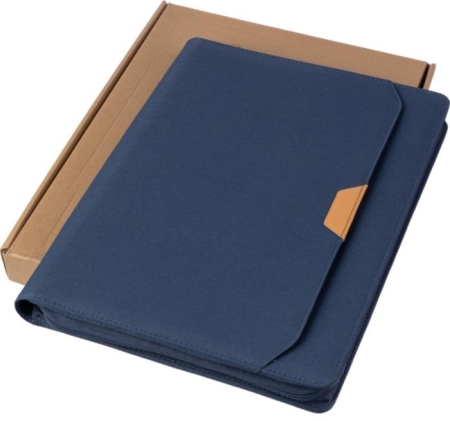 Portadocumenti rPET A4 con zip notebook e scomparti Jasmin