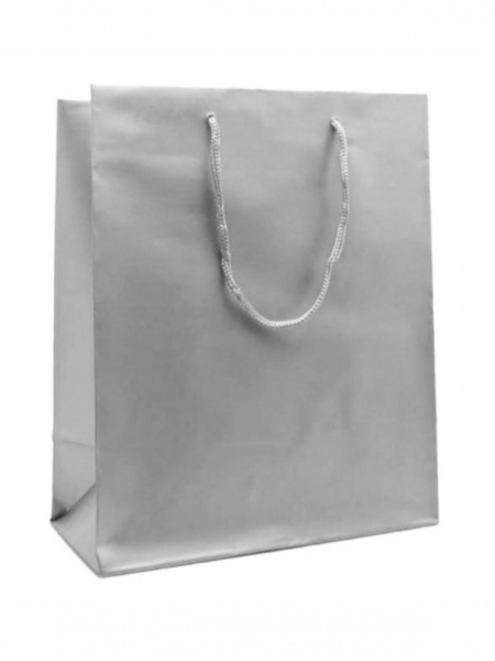 Buste di carta plastificate opache colorate lusso - 22x10x27+5 cm