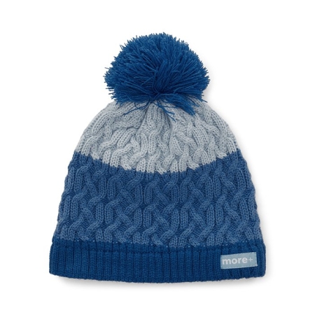 Berretto a trecce con  pom pom personalizzato