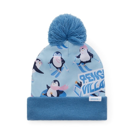 Berretto in poliestere con pom pom personalizzato