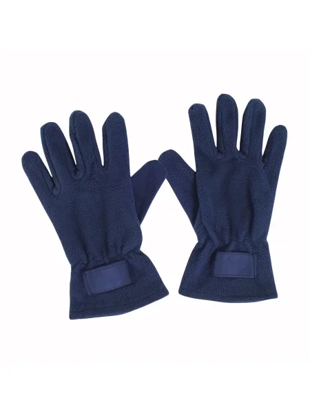 Guanti in polar da donna con elastico ai polsi ed etichetta personalizzabile