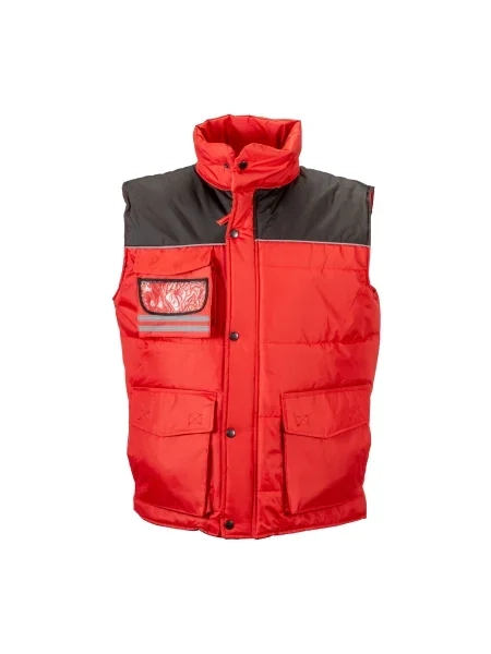Gilet imbottito di poliestere impermeabilizzato personalizzabile