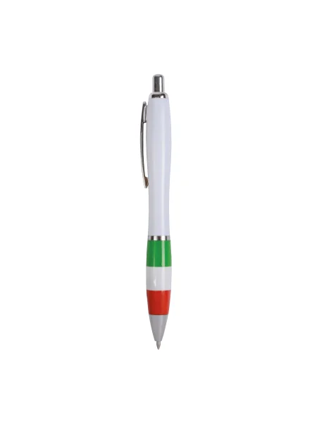 Penna a scatto in plastica ABS personalizzabile Tricolore Black