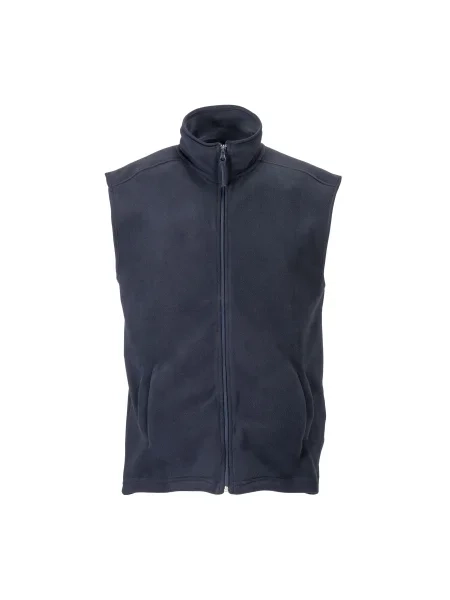 Gilet in polar 180 g/m² zip intera e 2 tasche laterali personalizzabile