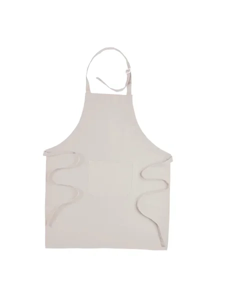 Grembiule da cucina lungo in cotone e poliestere 180gr 70 x 85 cm Natural