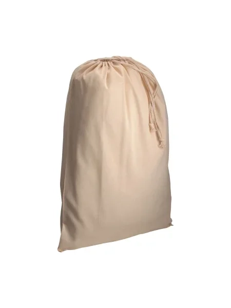 Sacchetto in cotone 50x75 cm con chiusura a strozzo personalizzabile Parma Natural XXL