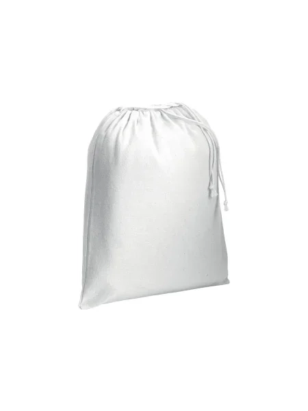 Sacchetto regalo in cotone 120 g/m² personalizzabile Parma White M 25 x 30 cm