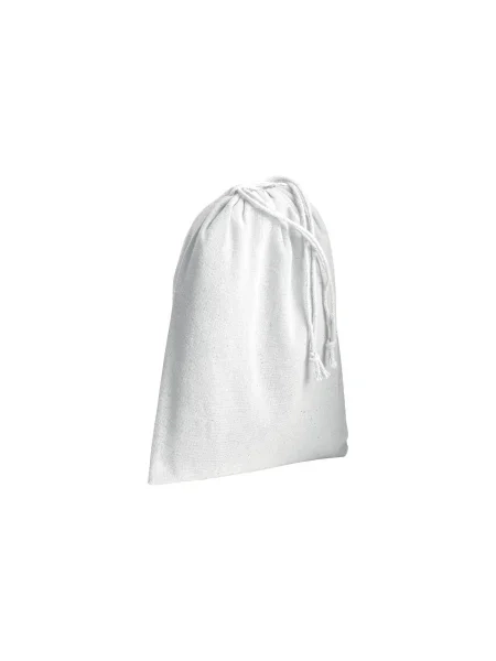 Sacchetto regalo in cotone 120 g/m² personalizzabile Parma White S 15 x 20 cm